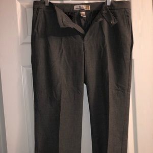 Grey cropped slacks